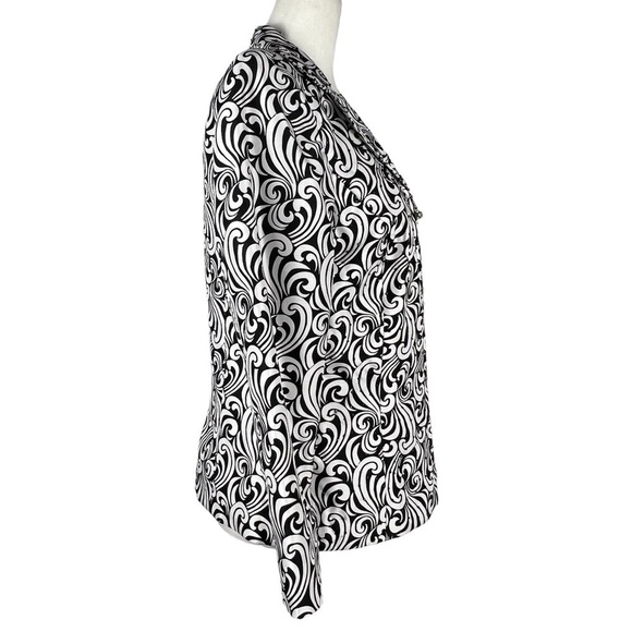 VICTOR COSTA WOMEN'S FULL ZIP NOTCH LAPEL PAISLEY PRINT‎ WOMEN'S JACKET - Picture 5 of 9